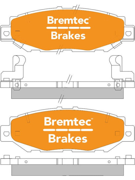 Bremtec Endure 4WD Brake Pad BT411E Bremtec - Micks Gone Bush