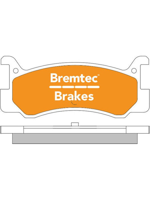 Bremtec Pro-Series Brake Pad BT412PRO Bremtec - Micks Gone Bush