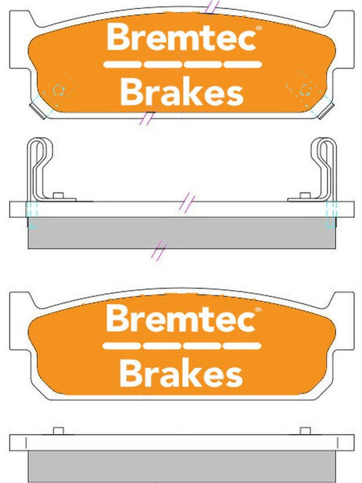 Bremtec Trade Line Brake Pad BT419TS Brake Pads Bremtec - Micks Gone Bush
