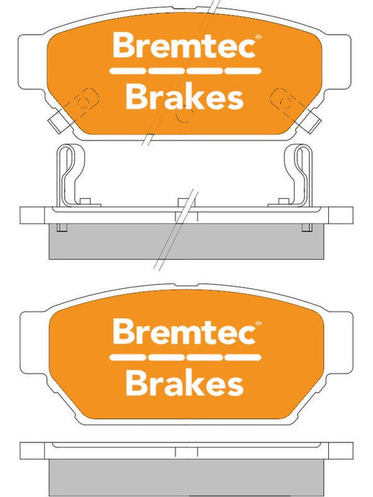 Bremtec Trade Line Brake Pad BT422TS Brake Pads Bremtec - Micks Gone Bush