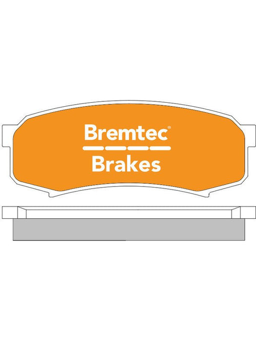 Bremtec Evolve Hybrid-Carbon Brake Pad BT428EV550 Bremtec - Micks Gone Bush