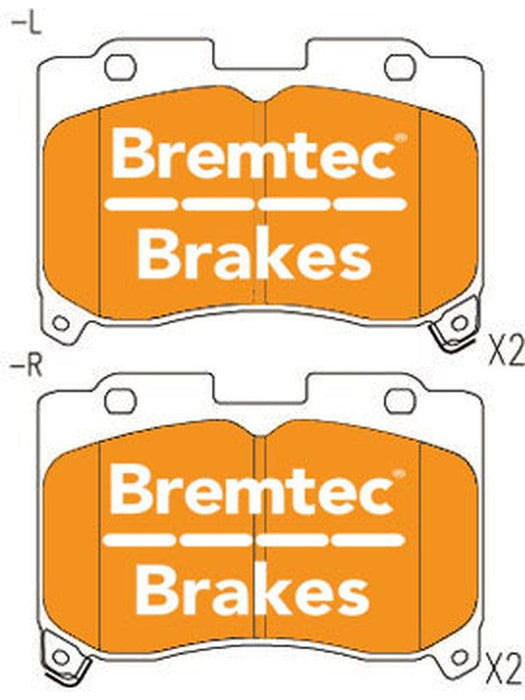 Bremtec Trade Line Brake Pad BT434TS Bremtec - Micks Gone Bush