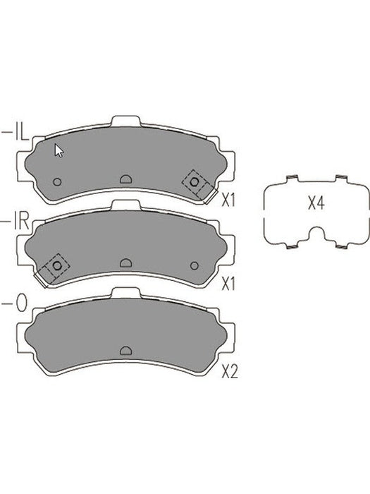 Bremtec Trade Line Brake Pad BT446TS Bremtec - Micks Gone Bush