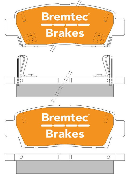 Bremtec Trade Line Brake Pad BT447TS Brake Pads Bremtec - Micks Gone Bush