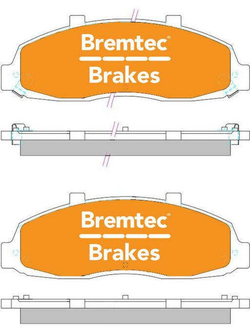 Bremtec Endure 4WD Brake Pad BT448E Brake Pads Bremtec - Micks Gone Bush