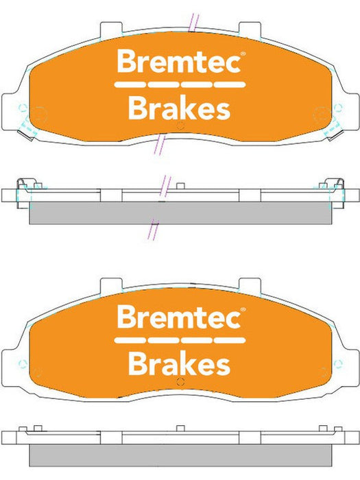 Bremtec Endure 4WD Brake Pad BT448E Brake Pads Bremtec - Micks Gone Bush