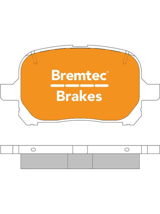 Bremtec Ultra Ceramic Brake Pad BT454ULT Brake Pads Bremtec - Micks Gone Bush