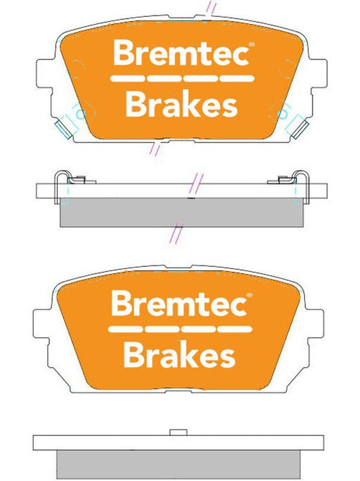 Bremtec Endure 4WD Brake Pad BT464E Bremtec - Micks Gone Bush