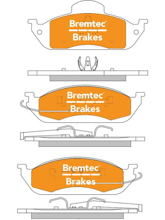 Bremtec Pro-Series Brake Pad BT467PRO Bremtec - Micks Gone Bush