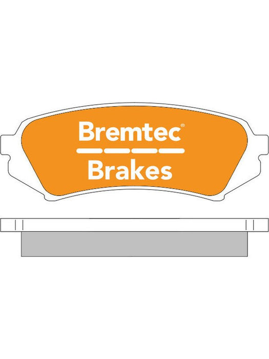 Bremtec Pro-Series Brake Pad BT474PRO Brake Pads Bremtec - Micks Gone Bush