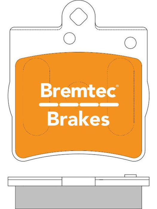 Bremtec Pro-Series Brake Pad BT477PRO Bremtec - Micks Gone Bush