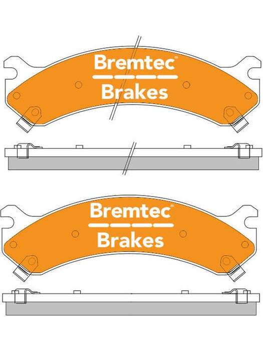 Bremtec Pro-Series Brake Pad BT480PRO Bremtec - Micks Gone Bush