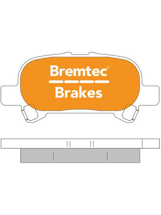 Bremtec Trade Line Brake Pad BT505TS Bremtec - Micks Gone Bush