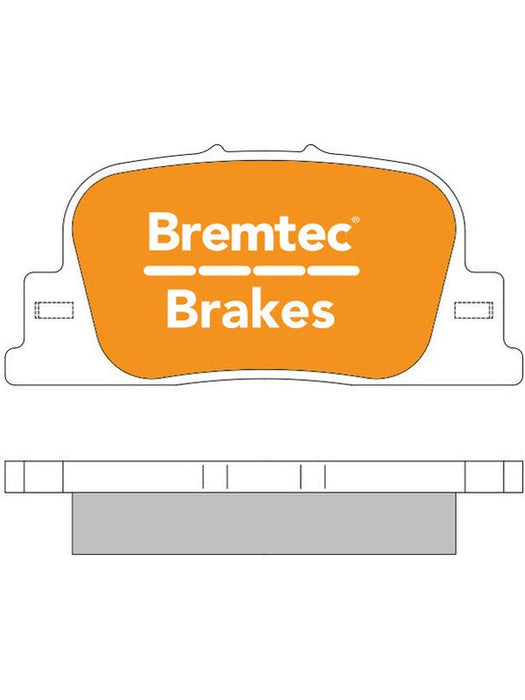 Bremtec Trade Line Brake Pad BT507TS Brake Pads Bremtec - Micks Gone Bush