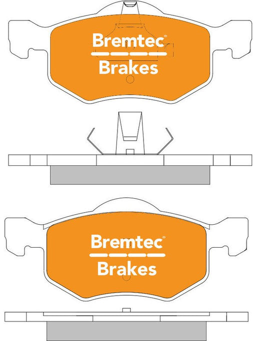 Bremtec Endure 4WD Brake Pad BT514E Bremtec - Micks Gone Bush