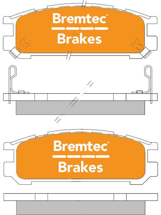 Bremtec Trade Line Brake Pad BT515TS Brake Pads Bremtec - Micks Gone Bush