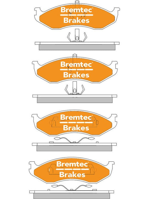 Bremtec Trade Line Brake Pad BT516TS Bremtec - Micks Gone Bush