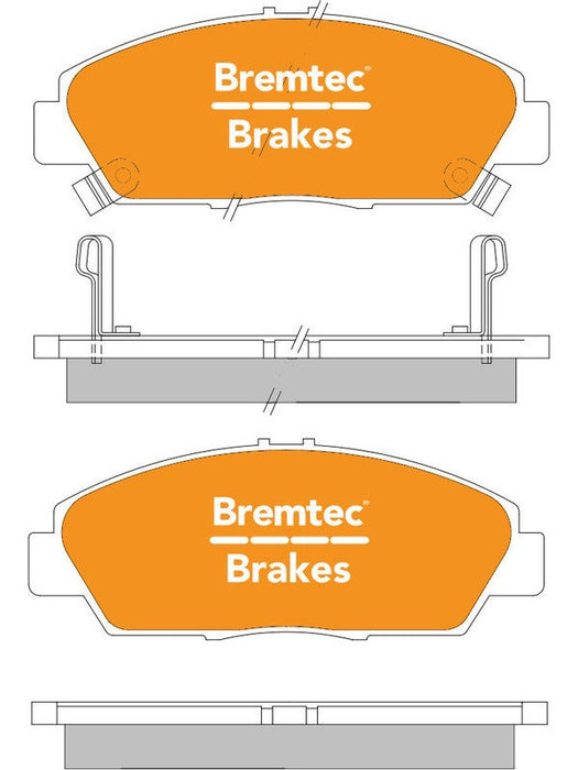 Bremtec Trade Line Brake Pad BT520TS Brake Pads Bremtec - Micks Gone Bush
