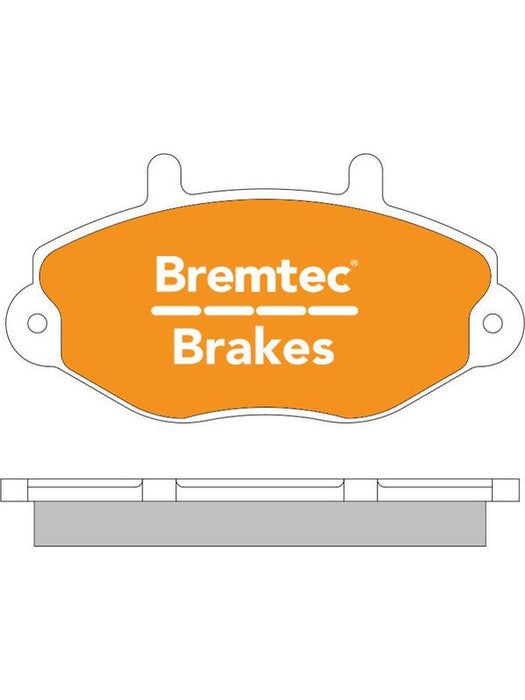 Bremtec Trade Line Brake Pad BT537TS Bremtec - Micks Gone Bush