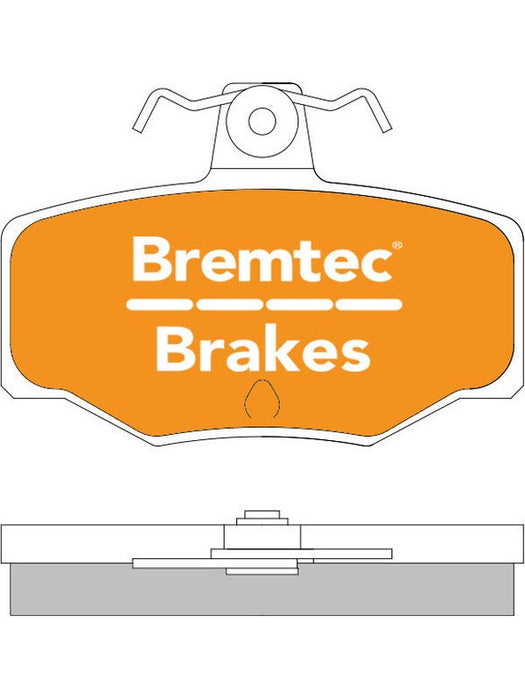 Bremtec Trade Line Brake Pad BT538TS Brake Pads Bremtec - Micks Gone Bush