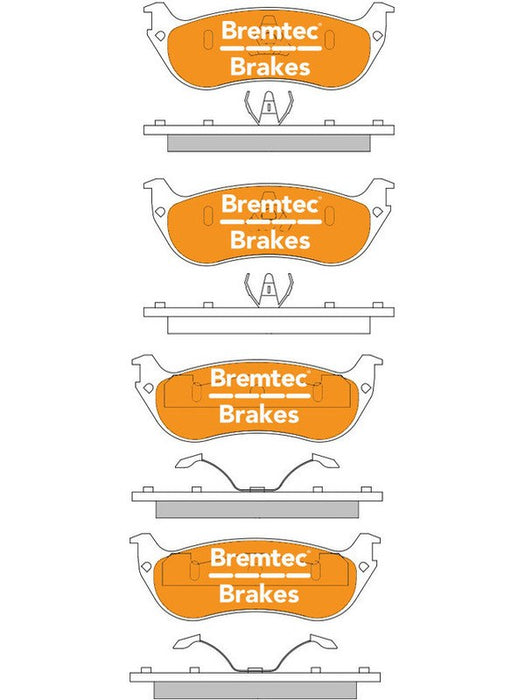 Bremtec Trade Line Brake Pads BT553TS Bremtec - Micks Gone Bush