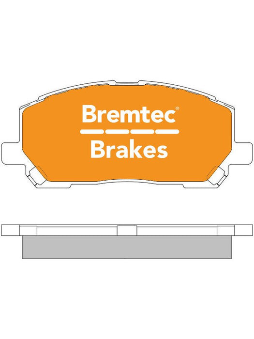 Bremtec Pro-Series Brake Pad BT556PRO Brake Pads Bremtec - Micks Gone Bush