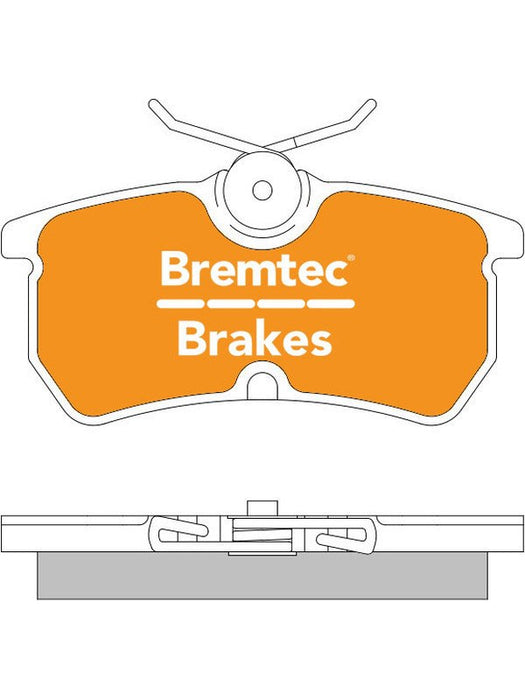 Bremtec Pro-Series Brake Pad BT558PRO Bremtec - Micks Gone Bush