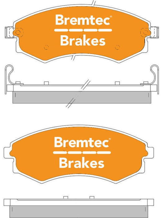 Bremtec Pro-Series Brake Pad BT559PRO Bremtec - Micks Gone Bush