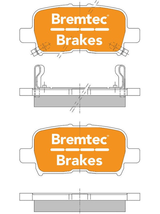 Bremtec Endure 4WD Brake Pad BT588E Bremtec - Micks Gone Bush
