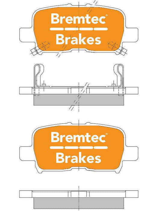 Bremtec Endure 4WD Brake Pad BT588E Bremtec - Micks Gone Bush