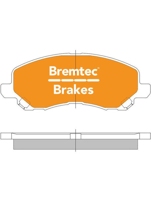 Bremtec Pro-Series Brake Pad BT589PRO Brake Pads Bremtec - Micks Gone Bush