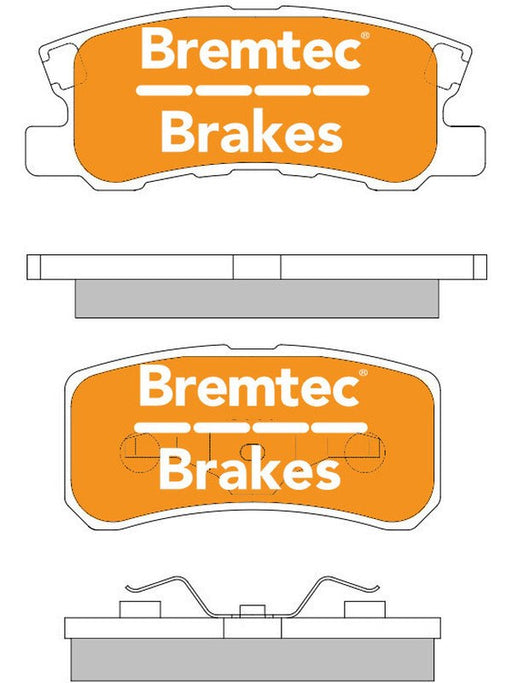 Bremtec Ultra Ceramic Brake Pad BT590ULT Bremtec - Micks Gone Bush