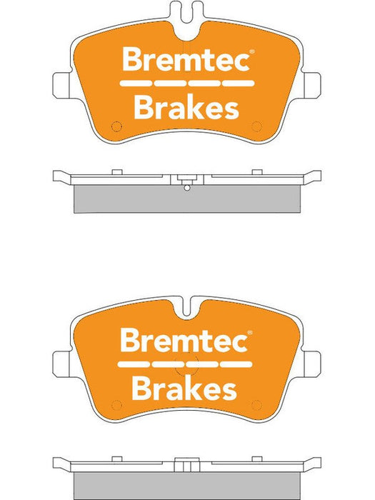 Bremtec Pro-Series Brake Pad BT593PRO Bremtec - Micks Gone Bush