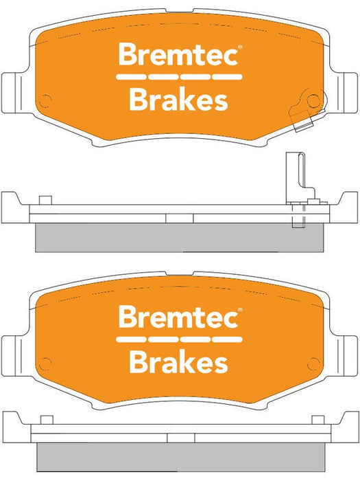 Bremtec Pro-Series Brake Pads BT604PRO Brake Pads Bremtec - Micks Gone Bush