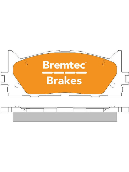 Bremtec Pro-Series Brake Pad BT607PRO Bremtec - Micks Gone Bush