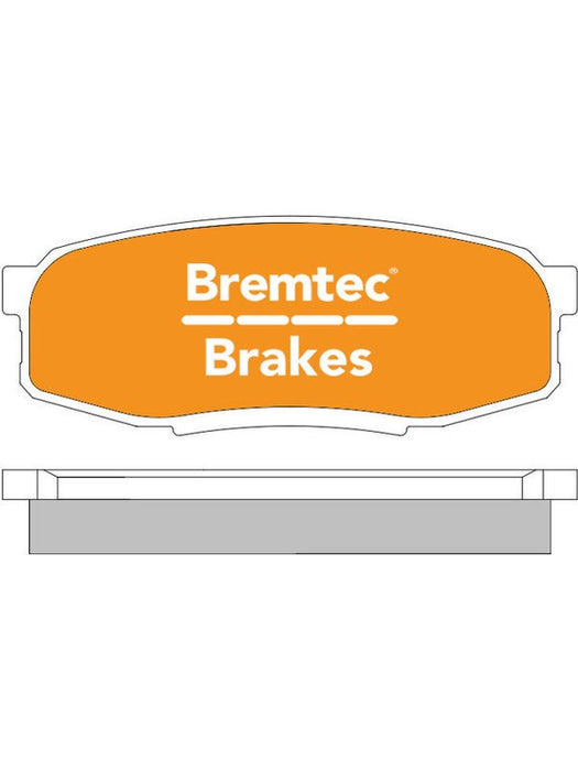 Bremtec Evolve Hybrid-Carbon Brake Pad BT608EV550 Brake Pads Bremtec - Micks Gone Bush