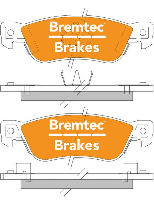 Bremtec Endure 4WD Brake Pad BT627E Brake Pads Bremtec - Micks Gone Bush