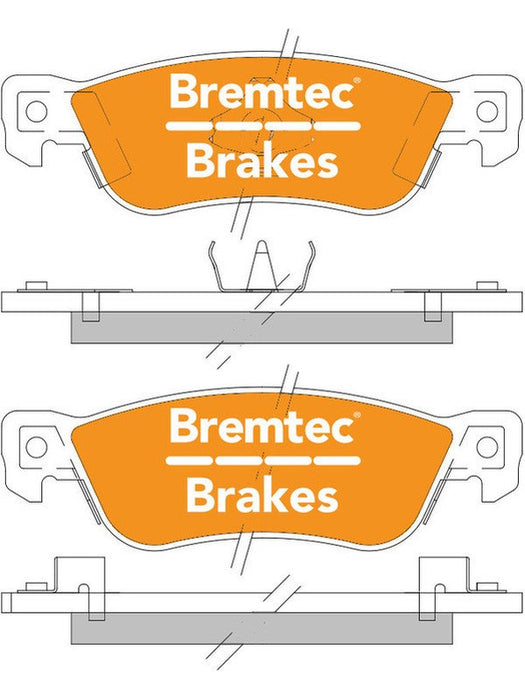Bremtec Trade Line Brake Pad BT627TS Bremtec - Micks Gone Bush