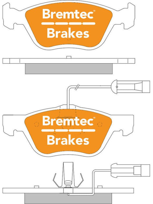 Bremtec Trade Line Brake Pad BT629TS Brake Pads Bremtec - Micks Gone Bush