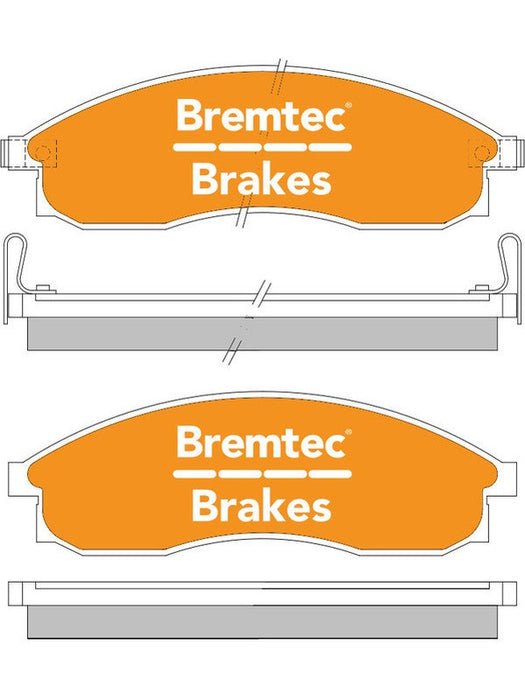 Bremtec Pro-Series Brake Pad BT674PRO Brake Pads Bremtec - Micks Gone Bush