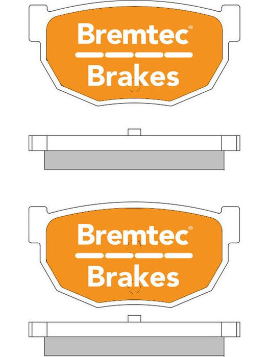 Bremtec Trade Line Brake Pad BT721TS Brake Pads Bremtec - Micks Gone Bush