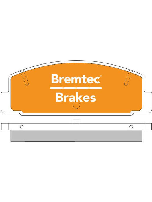 Bremtec Pro-Series Brake Pad BT747PRO Bremtec - Micks Gone Bush