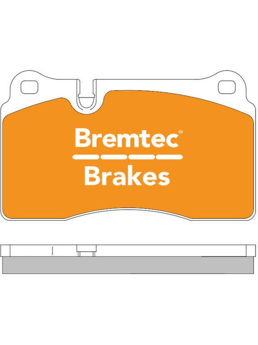Bremtec Evolve Hybrid-Carbon Brake Pad BT757EV550 Bremtec - Micks Gone Bush