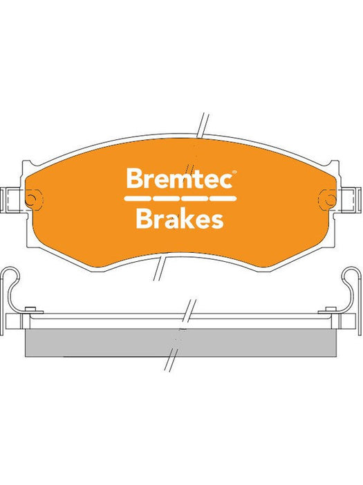 Bremtec Trade Line Brake Pad BT796TS Brake Pads Bremtec - Micks Gone Bush