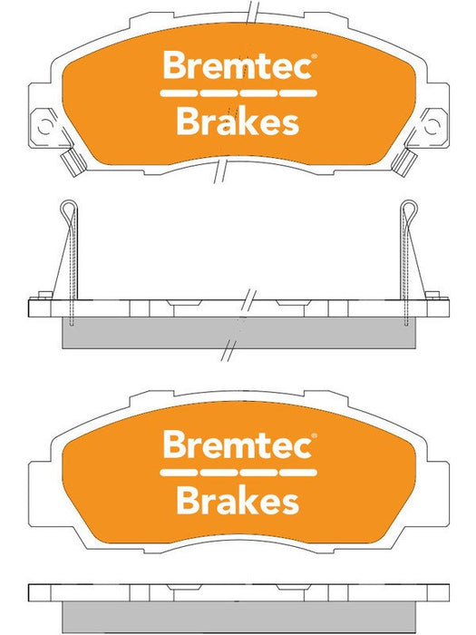 Bremtec Trade Line Brake Pad BT801TS Bremtec - Micks Gone Bush
