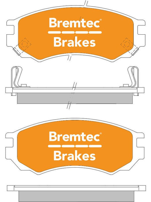 Bremtec Trade Line Brake Pad BT814TS Bremtec - Micks Gone Bush