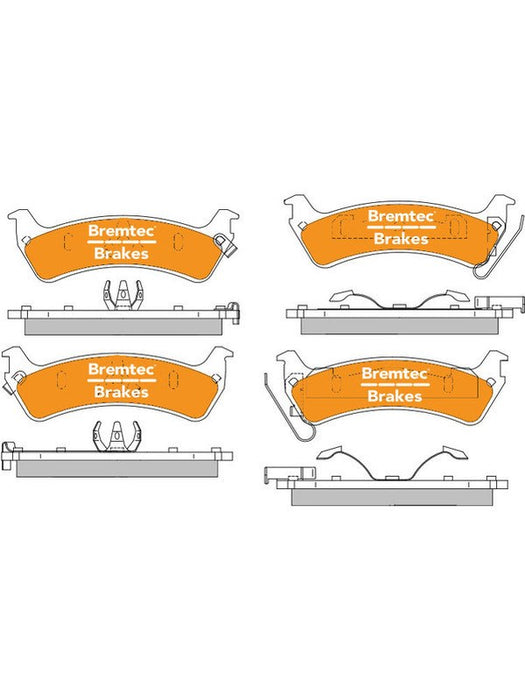 Bremtec Pro-Series Brake Pad BT843PRO Bremtec - Micks Gone Bush