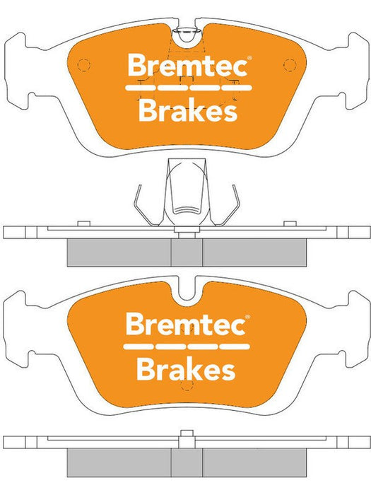 Bremtec Pro-Series Brake Pad BT862PRO Bremtec - Micks Gone Bush