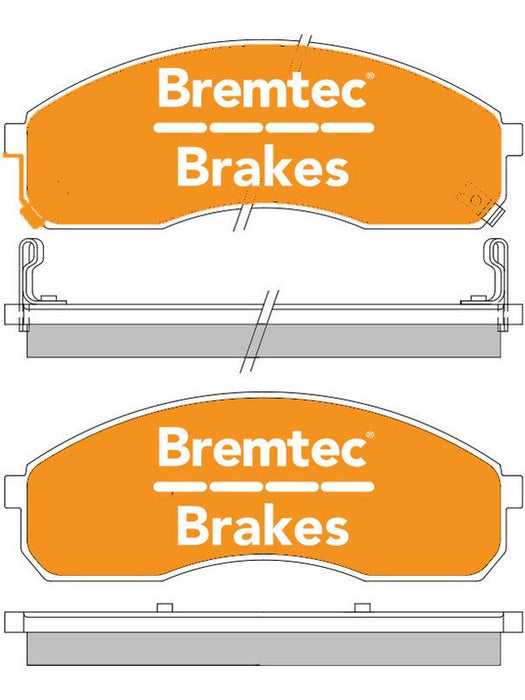 Bremtec Endure 4WD Brake Pad BT867E Bremtec - Micks Gone Bush