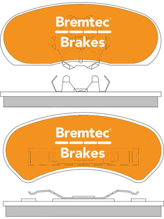 Bremtec Pro-Series Brake Pad BT875PRO Bremtec - Micks Gone Bush